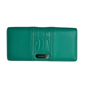 Mimco Teal Green Leather Wallet
